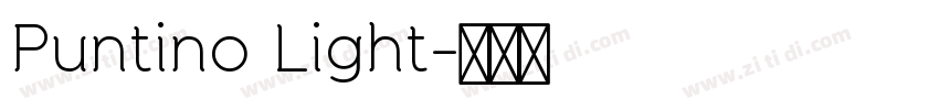 Puntino Light字体转换